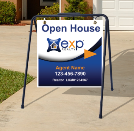 Picture for category eXp Realty Open House Black Metal A-Frame