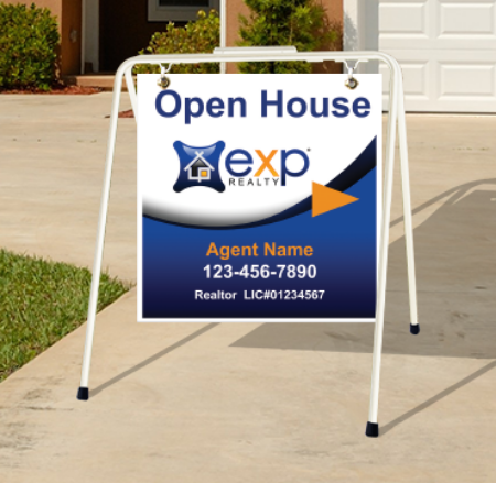 Picture for category eXp Realty Open House White Metal A-Frame