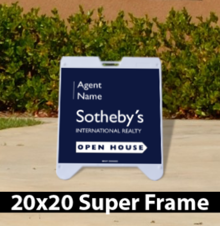 Picture for category Sotheby's International Open House White Super A-Frame 20"x20"