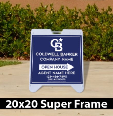 Picture for category Coldwell Banker Open House White Super A-Frame 20"x20"