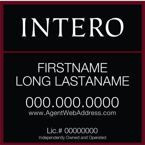 Picture of INTERO 24"x24" IFS Yard Sign - Two Line