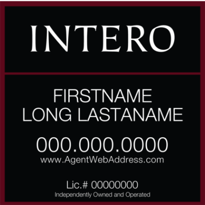 Picture of INTERO 18"x18" IFS Condo Sign - Two Line