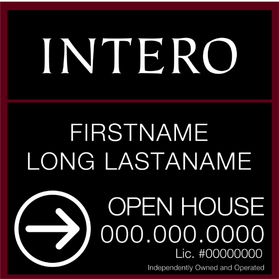 Picture of [OLD] INTERO 24"x24" IFS Open House White Metal - Two Line