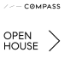 Picture of Compass 24"x24" O.H. Black Metal Frame - Generic White Sign A