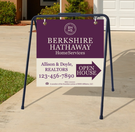 Picture for category Berkshire Hathaway Open House Black Metal A-Frame