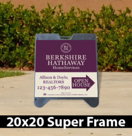 Picture for category Berkshire Hathaway Open House Black Super A-Frame 20"x20"