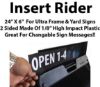 Picture of 24"x6" Black Insert Rider