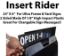 Picture of 24"x6" Black Insert Rider