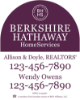 Picture of Berkshire Hathaway 30"x24" Yard - Dome White Sign 2