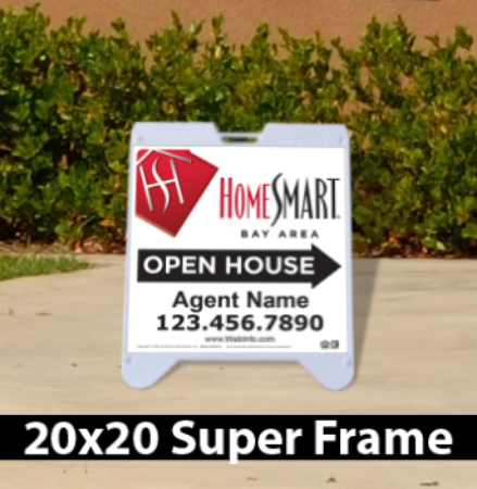 Picture for category HomeSmart Open House White Super A-Frame 20"x20"