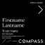 Picture of Compass 20"x20" O.H. White Super Frame - Black Sign C