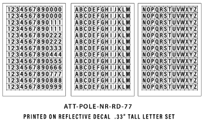 Picture of ATT-POLE-NR-RD-77 (Set of 5)