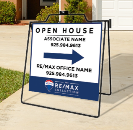 Picture for category RE/MAX Open House Black Metal A-Frame